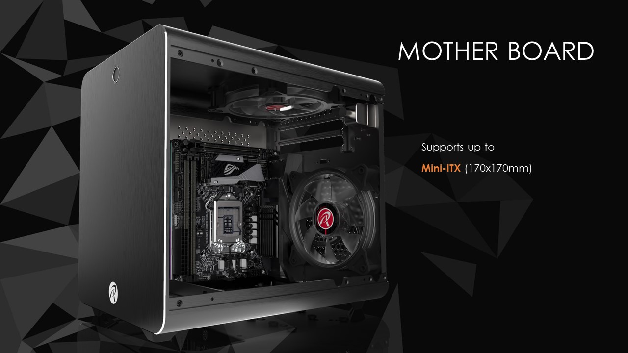 Raijintek Metis パソコン mITX ITX PCケース 黒