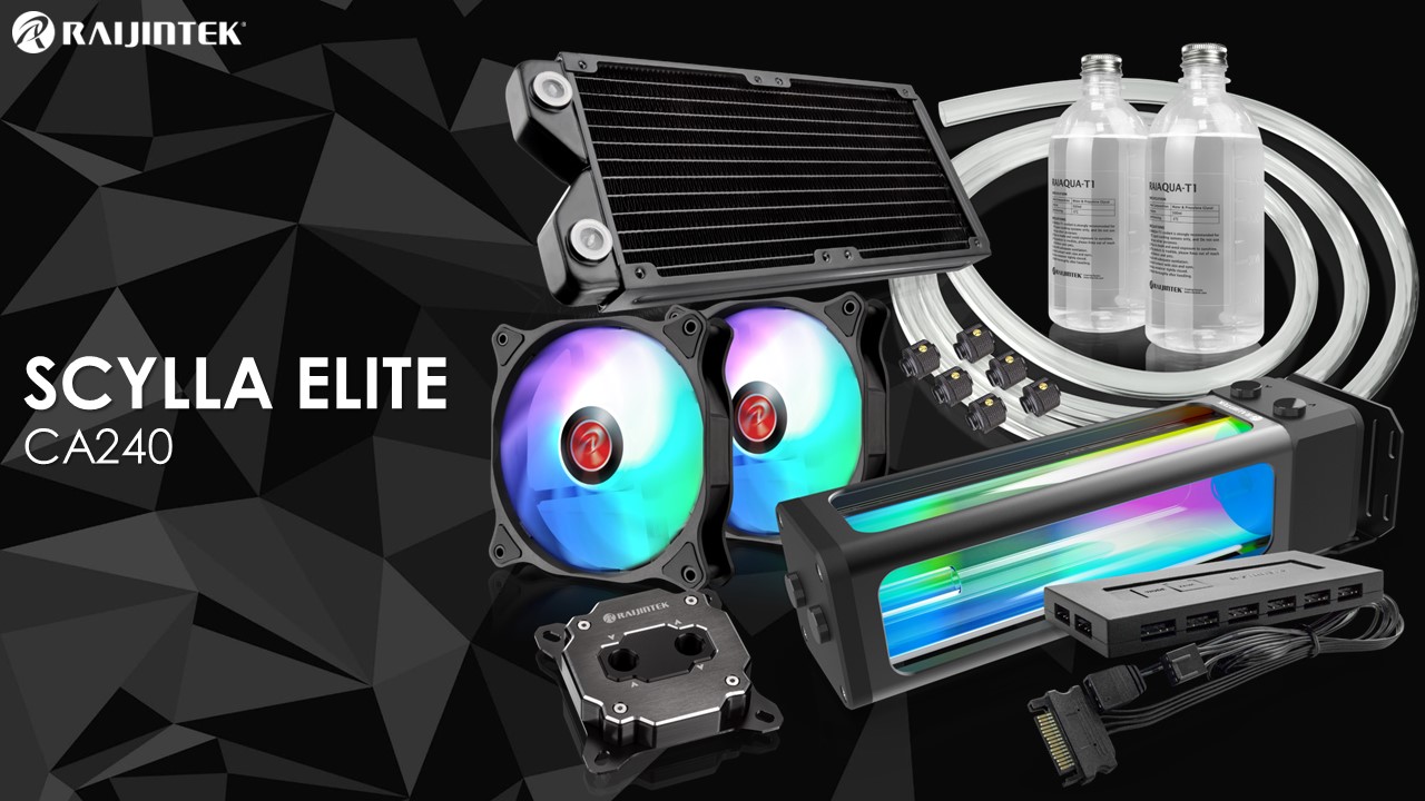  RAIJINTEK Scylla Elite CA240 Water Cooling Kit, Soft